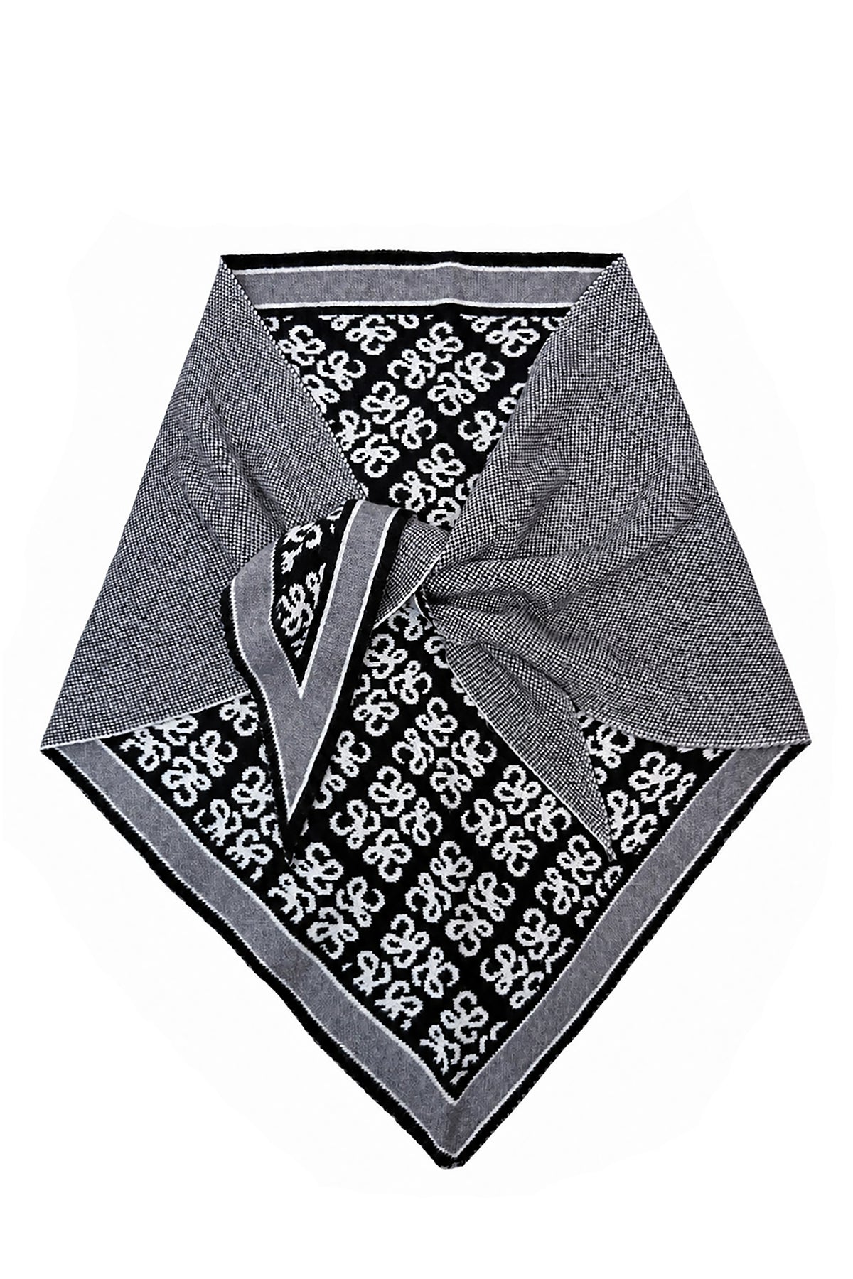 Women’s Reversible Floral Geo Triangle Scarf