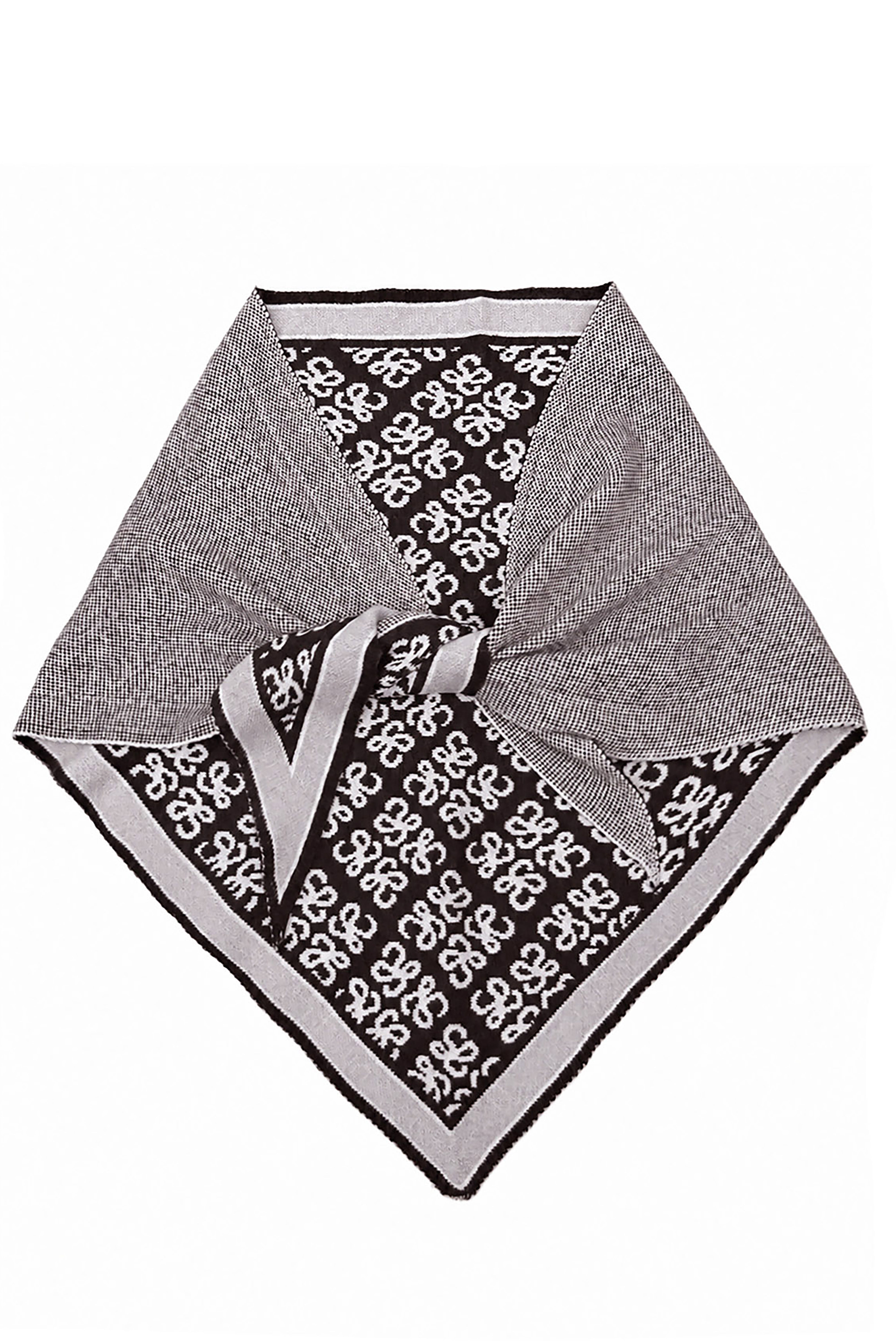 Women’s Reversible Floral Geo Triangle Scarf