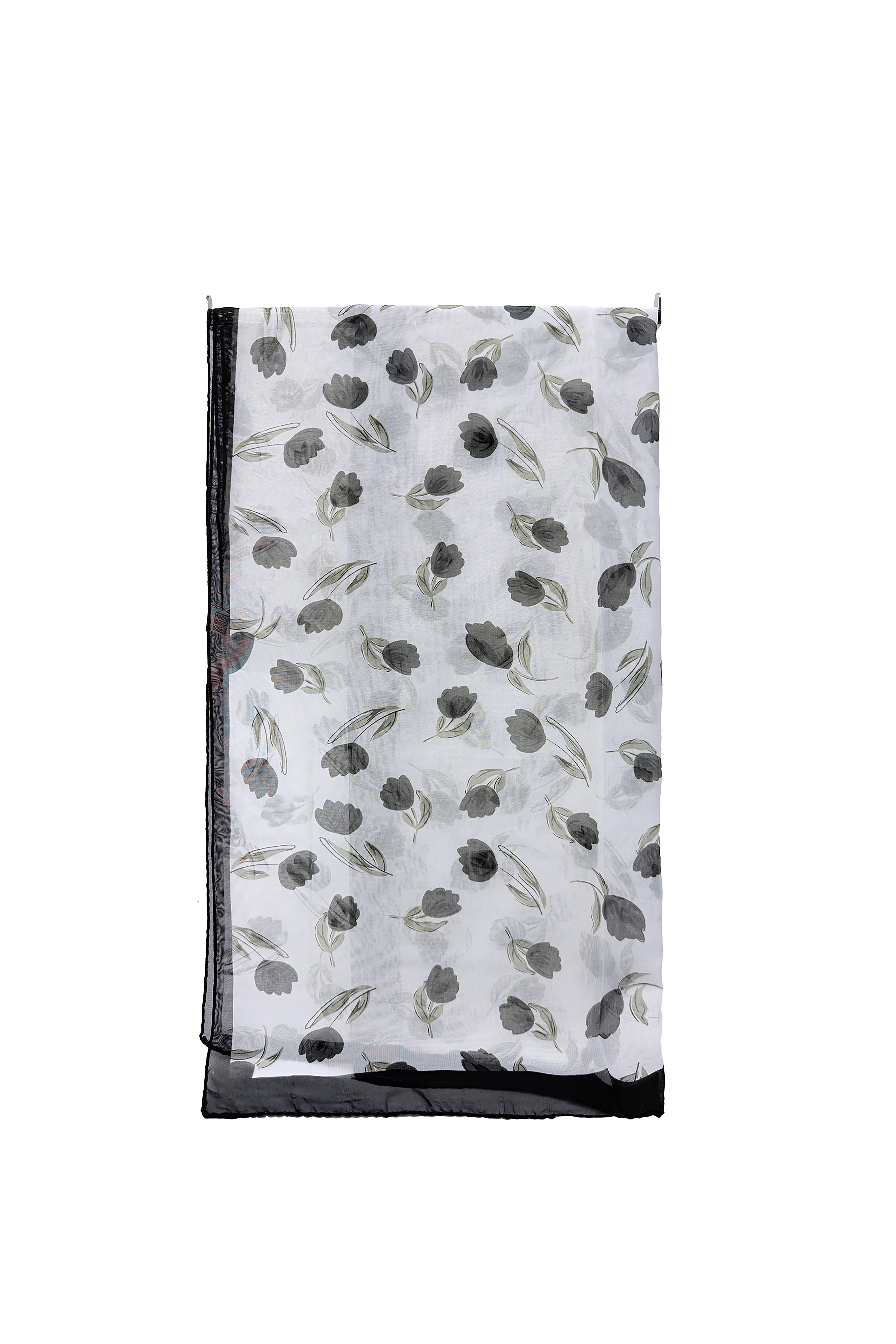 Tulip Floral Print Lightweight Scarf