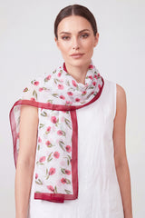 Tulip Floral Print Lightweight Scarf