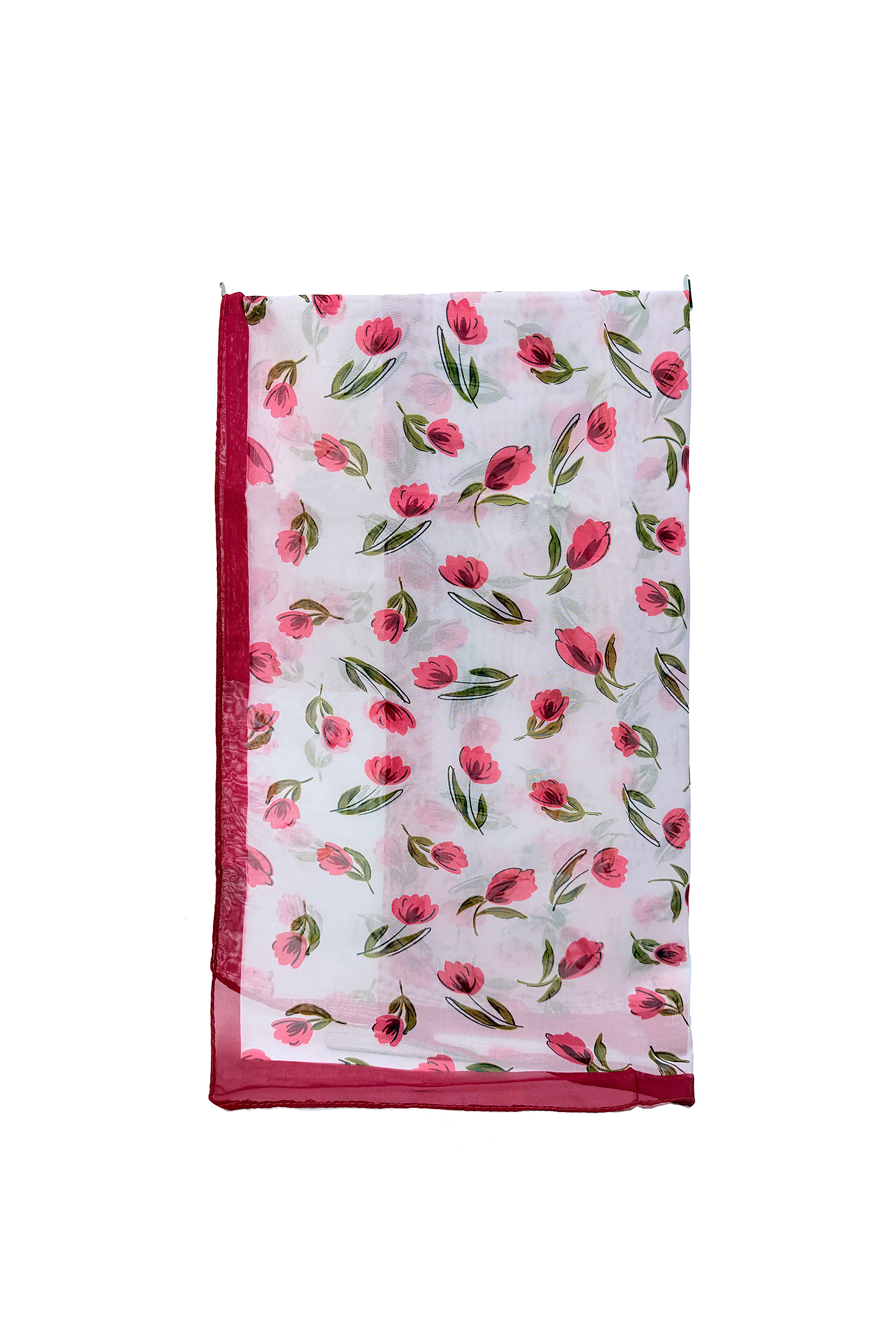 Tulip Floral Print Lightweight Scarf