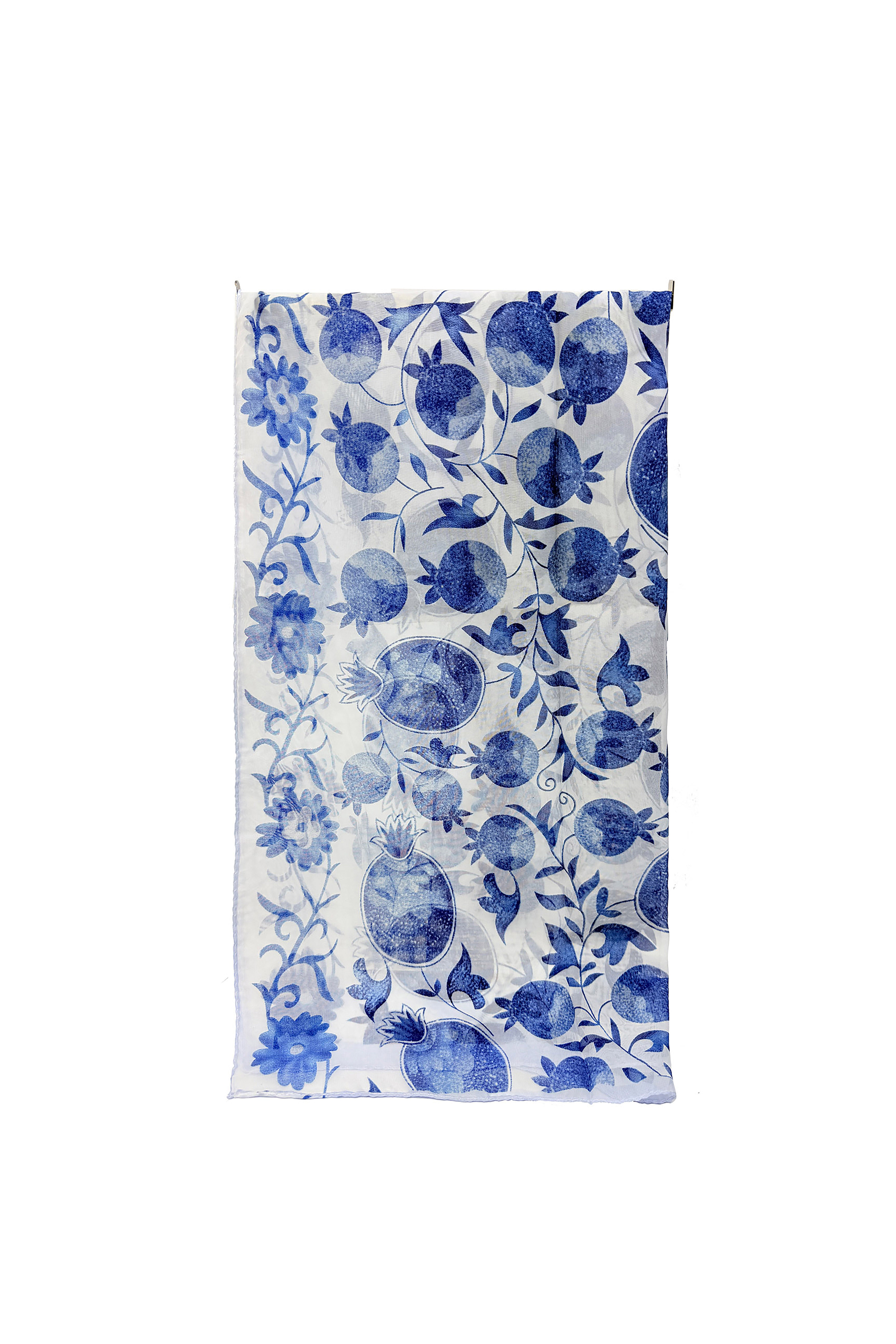 Pomegranate Print Chiffon Scarf