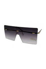 Oversized Rimless Visor Sunglasses
