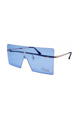 Oversized Rimless Visor Sunglasses