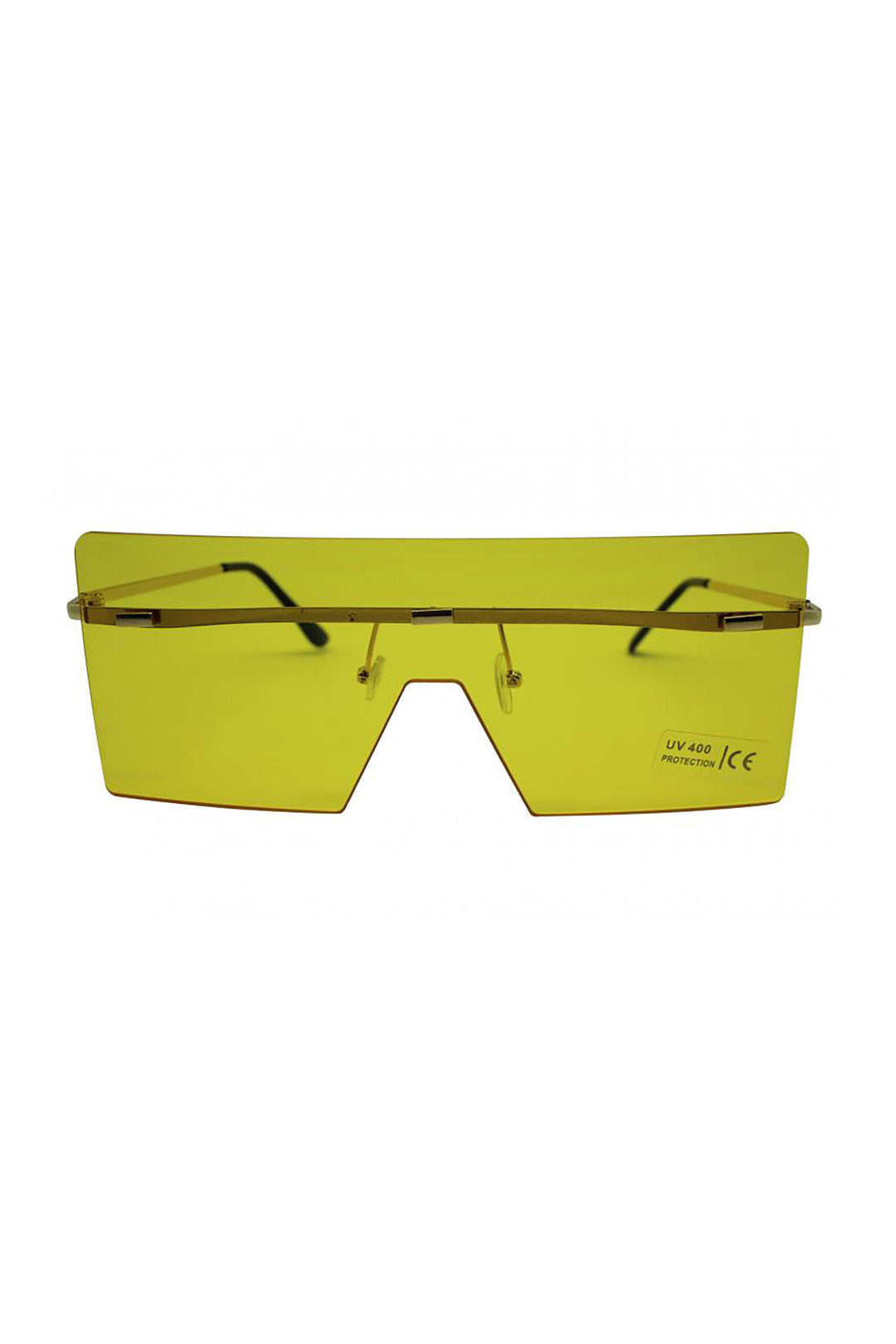 Oversized Rimless Visor Sunglasses