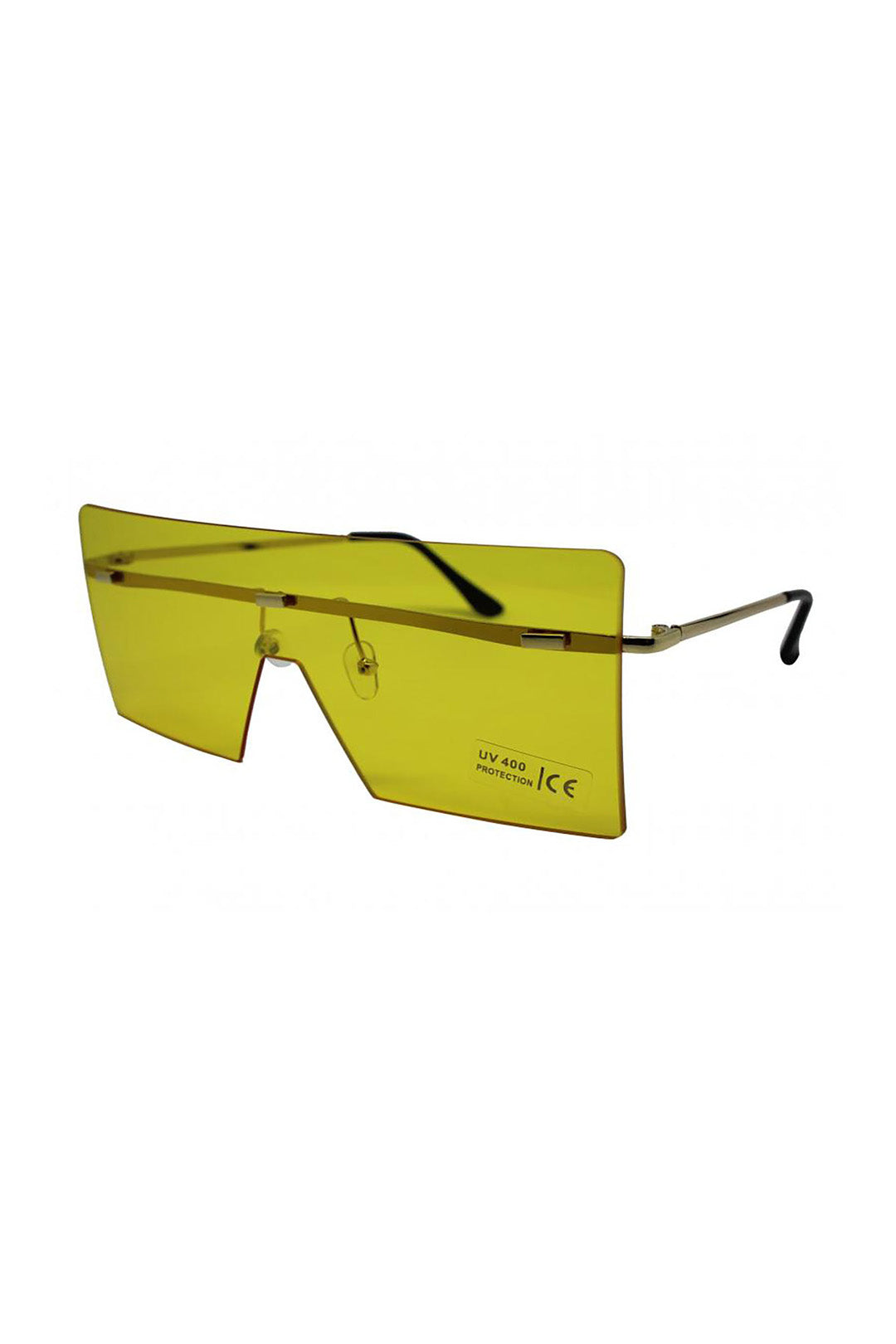 Oversized Rimless Visor Sunglasses