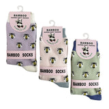 Women’s Bamboo Bee Print Socks – 3 Pack with Gift Box
