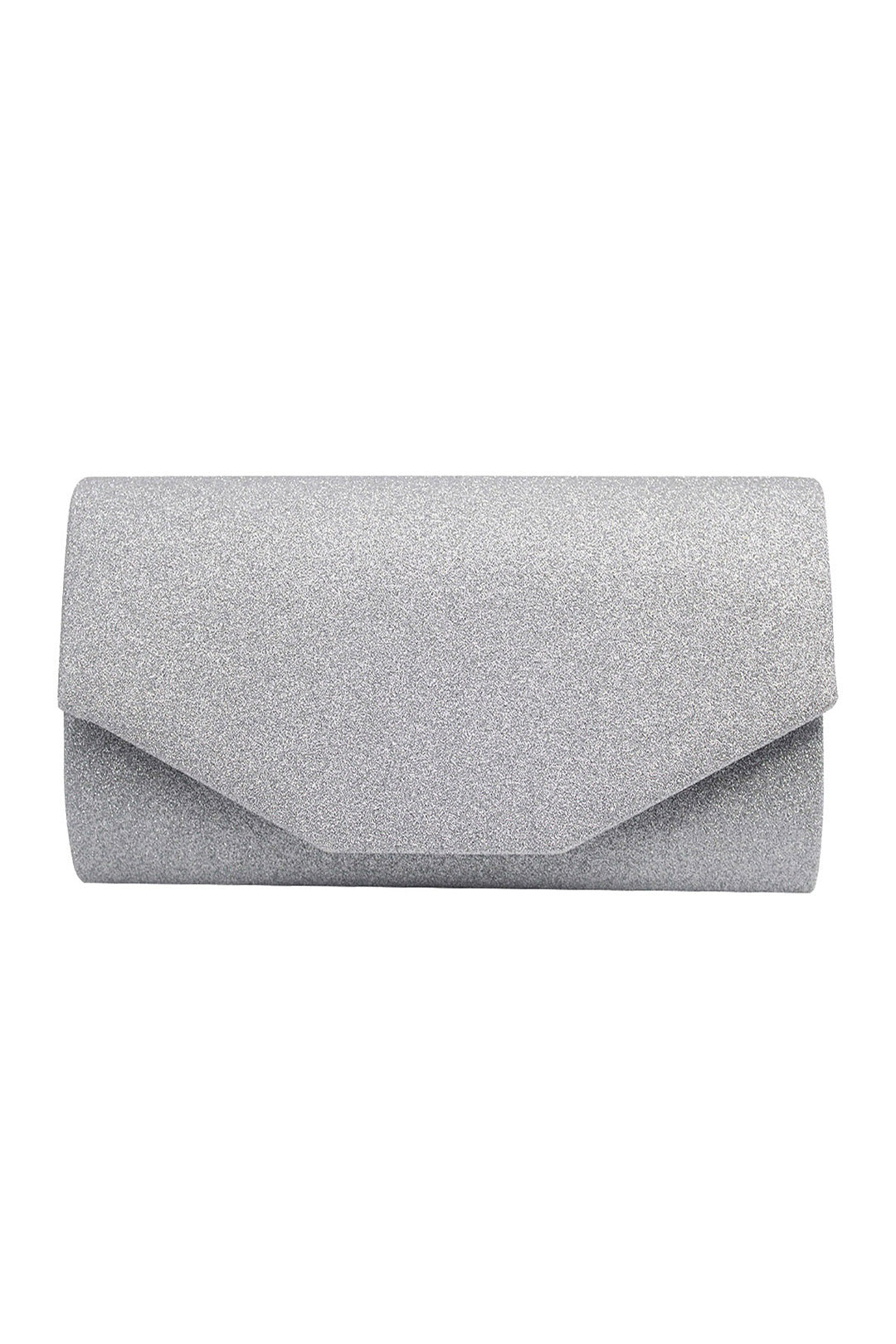 Glitter Envelope Clutch Bag with Gold /Silver Chain Strap
