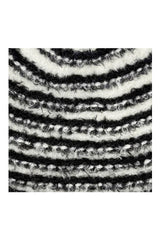 Soft Textured Striped Knit Hat