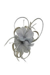 Sinamay Loop & Feather Flower Fascinator