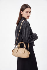 Women’s Quilted Star Stud Mini Handbag with Crossbody Strap