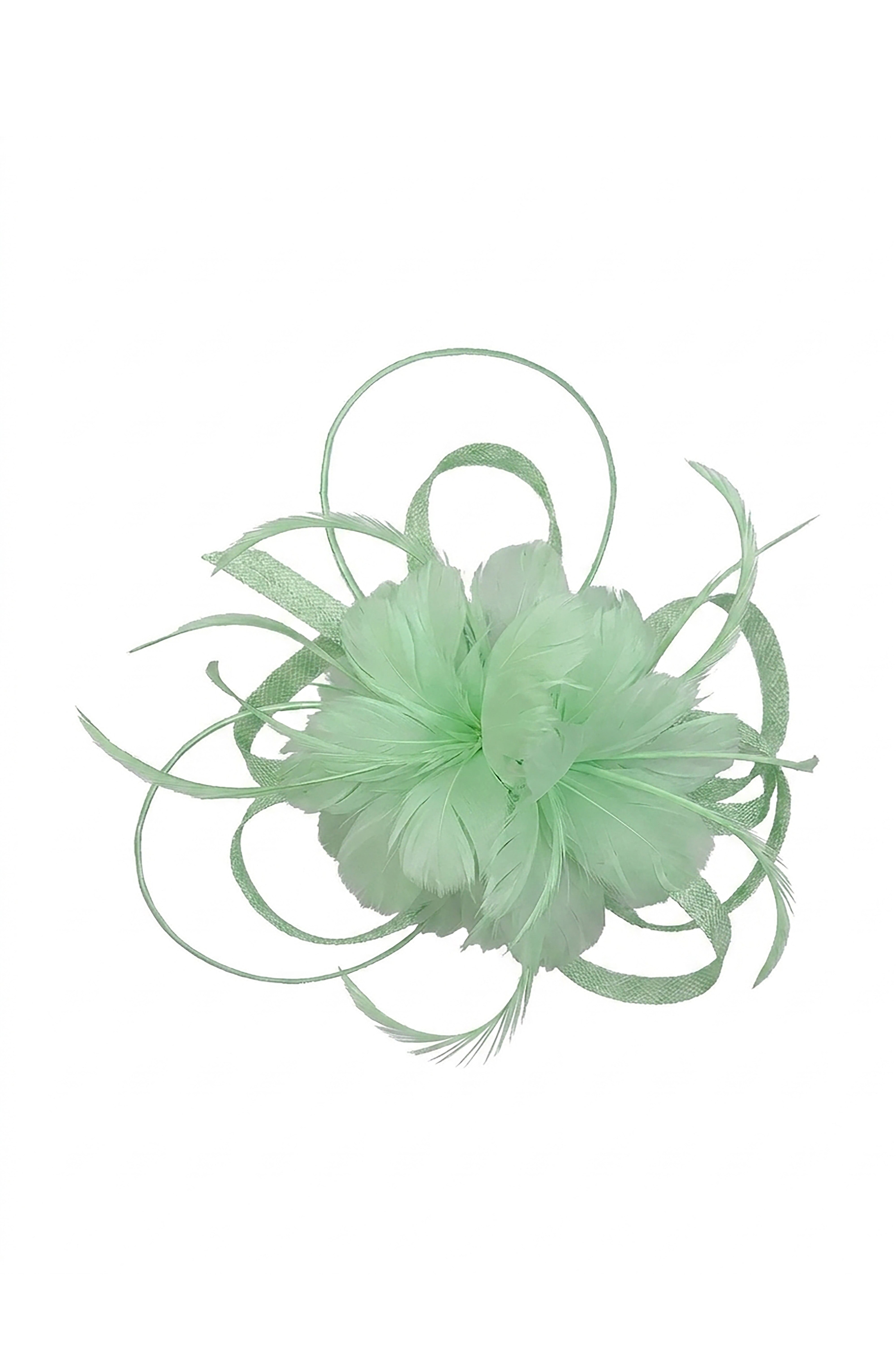 Sinamay Loop & Feather Flower Fascinator