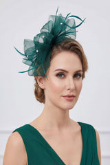 Embellished Diamond Mesh Bow Fascinator