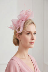 Embellished Diamond Mesh Bow Fascinator