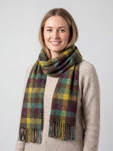 Soft Brushed Check Tartan Scarf for Women