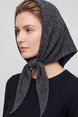 Soft Wool Blend Knitted Triangle Scarf Shawl
