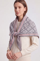 Women’s Reversible Floral Geo Triangle Scarf