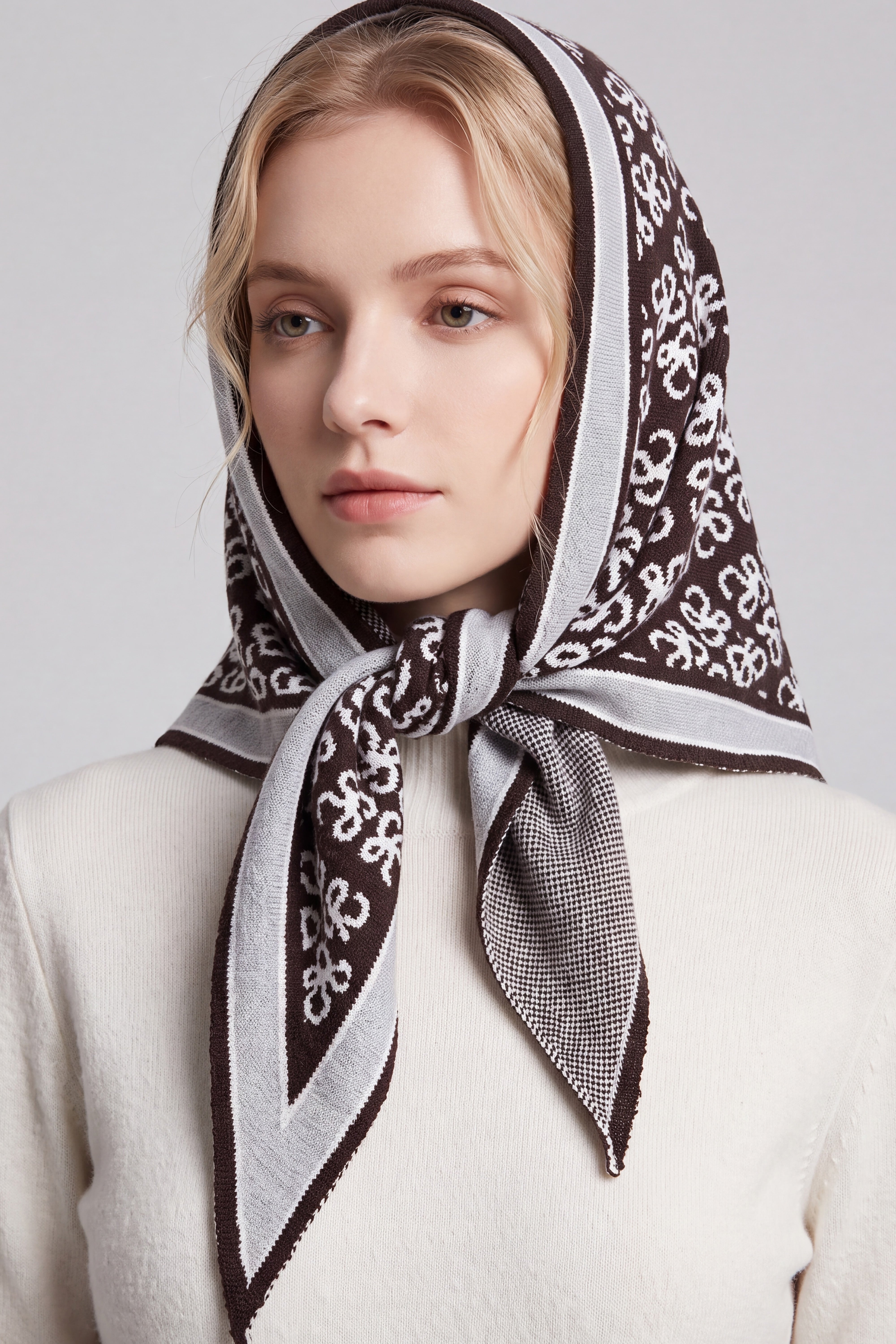 Women’s Reversible Floral Geo Triangle Scarf