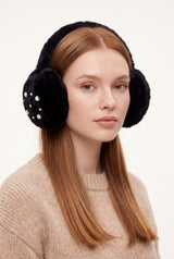 Fluffy Earmuffs with Pearl Detail