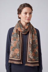 Reversible Leaves Pattern Scarf