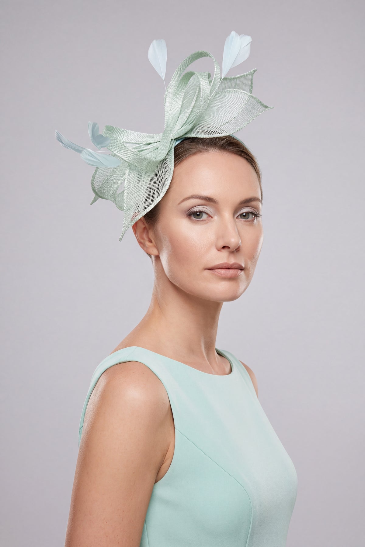 Sculpted Twist Mesh Fascinator Headband