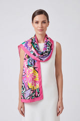 Colourful Abstract Art Print Lightweight Scarf