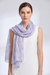 Abstract Foil Print Lightweight Summer Scarf