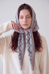 Women’s Reversible Floral Geo Triangle Scarf