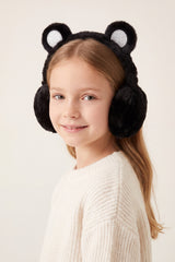 Kids' Plush Bear-Ear Earmuffs