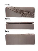 Luxury Satin Twist Knot Evening Clutch Bag with Detachable Chain