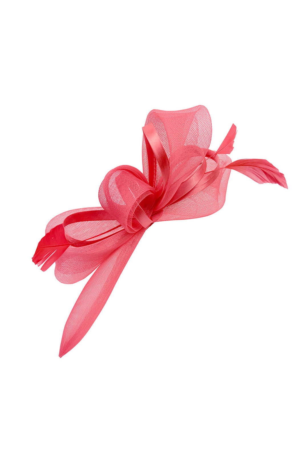 Structured Mesh Bow Fascinator Headband Maroon