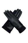 Elegant Button Detail Leather-Look Gloves