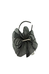 Mesh Fascinator with Feather Flower Detail