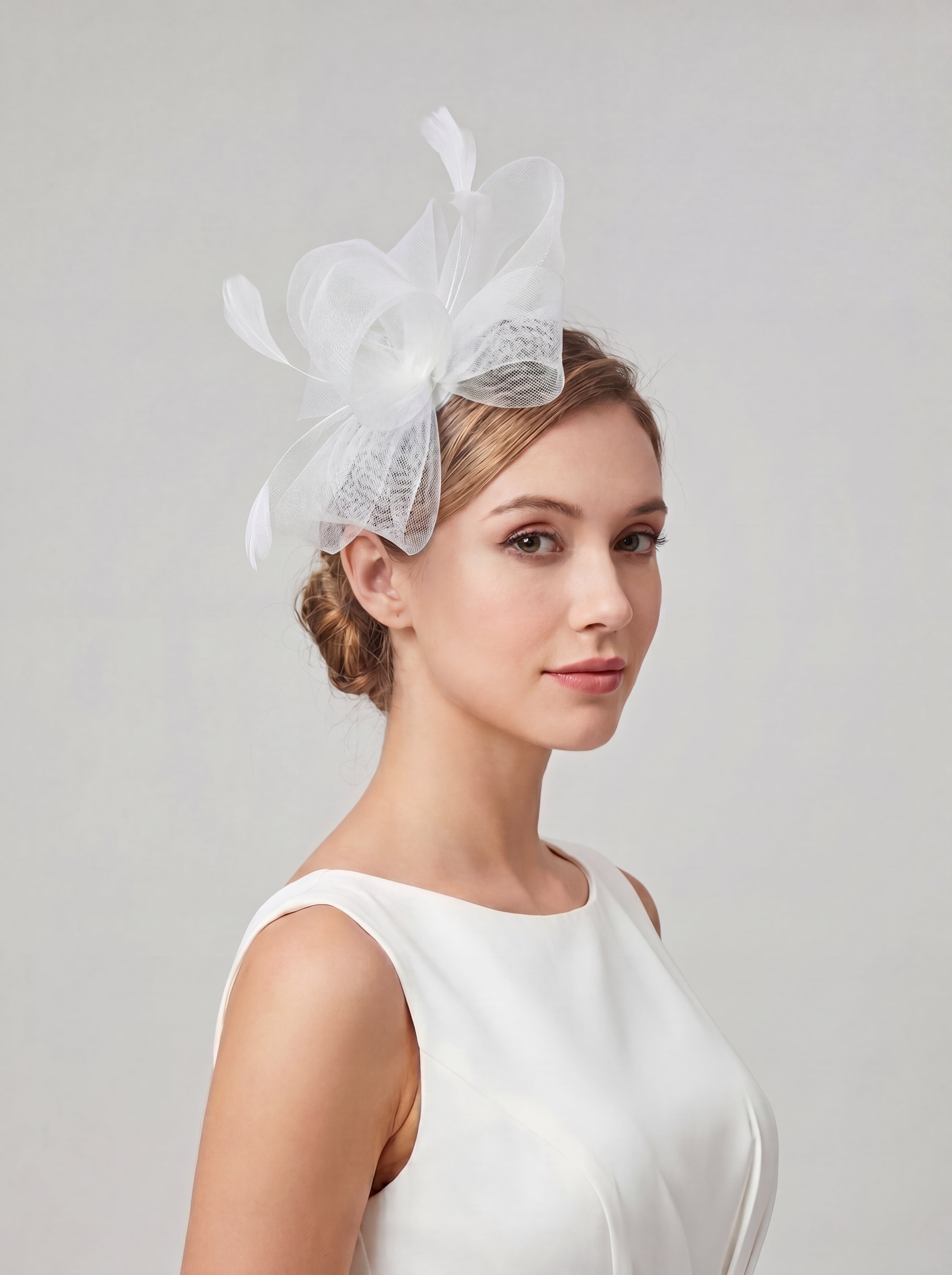 Vellin | White & Cream Fascinators for Weddings &Elegant Occasion wear
