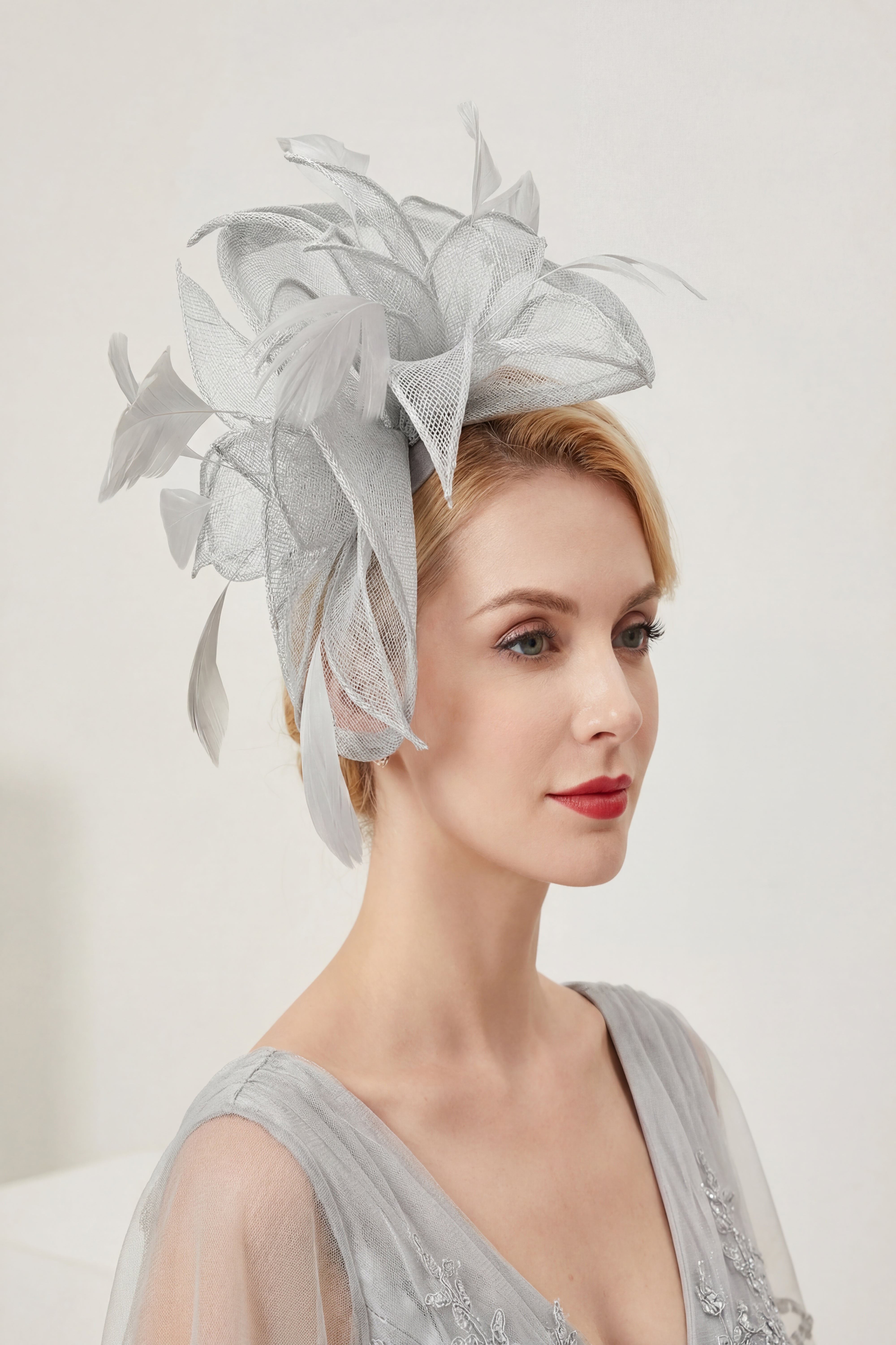 Silver & Grey Fascinators for Weddings & Special Moments | Vellin