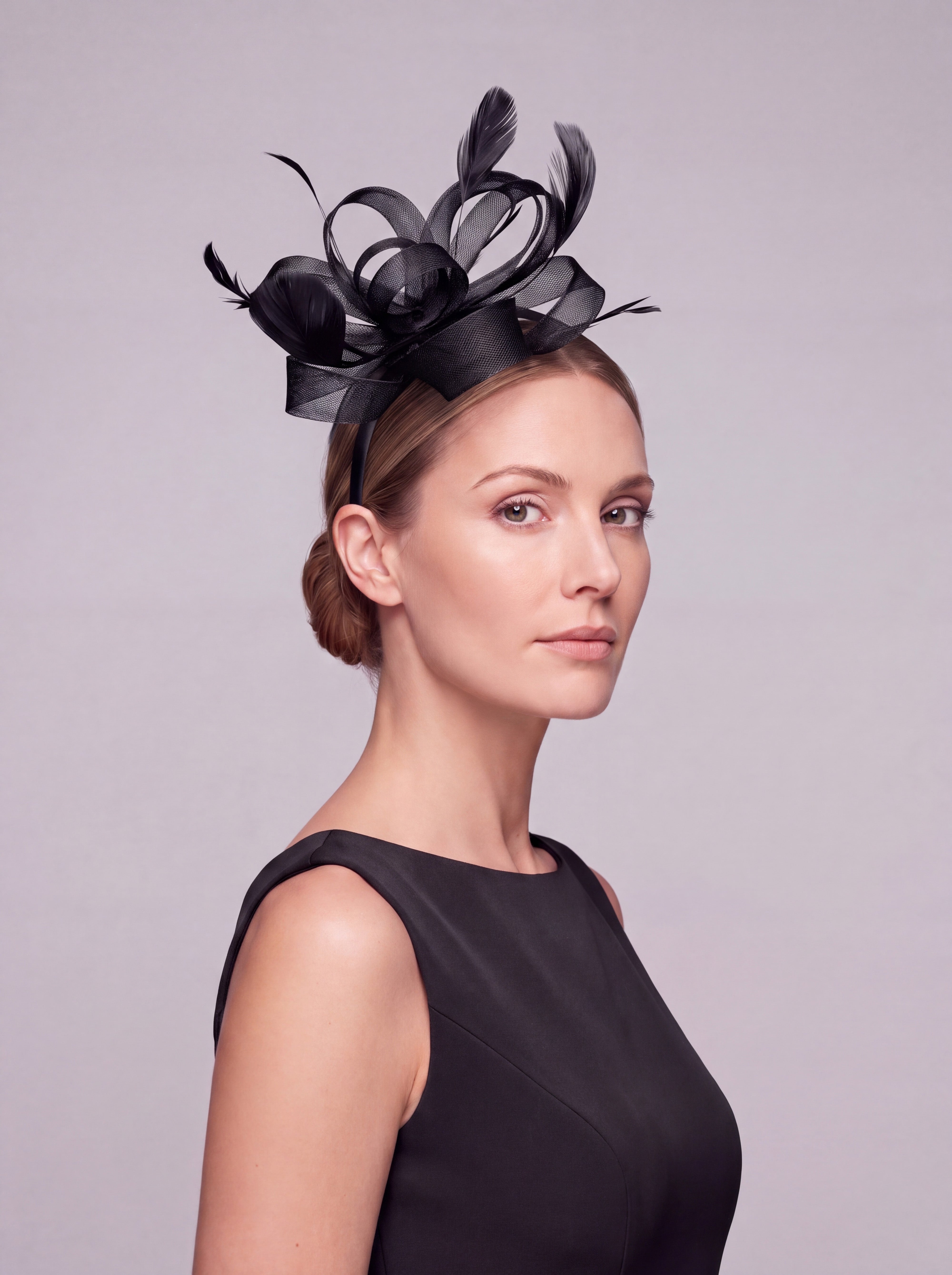 Feather Loop Fascinator Headband fo Royal Ascot & Race Day