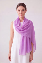 Soft Plain Coloured Silky Mix Scarf