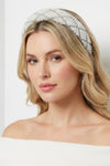 Crisscross Pearl and Crystal Embellished Headband