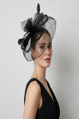 Large Mesh Bow Fascinator