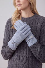 Women’s Soft Knot Detail Touchscreen Gloves
