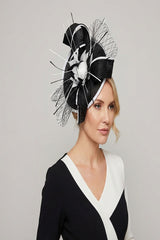Elegant Feather & Sinamay Fascinator