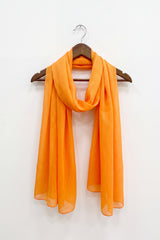 Soft Plain Coloured Silky Mix Scarf