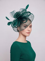 Large Mesh Bow Fascinator