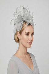 Statement Sinamay Bow Fascinator with Feather Detail