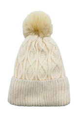 Women’s Winter Cosy Cable Knit Pom Pom Hat