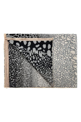 Women's Mixed Animal Print Fringed Scarf