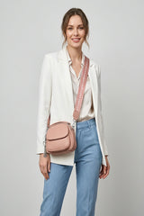 Mini Crossbody Bag with Textured Finish and Adjustable Strap