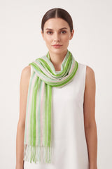 Abstract Stripe Lightweight Summer Scarf
