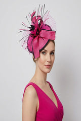 Elegant Feather & Sinamay Fascinator