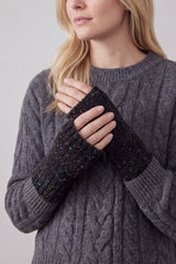 Plain Soft Knitted Fingerless Gloves